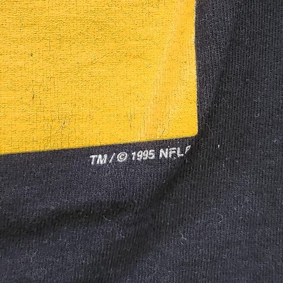 VTG Pittsburgh Steelers T Shirt Mens Large XL NFL Football 90s Single Stitch AOP - Picture 4 of 11